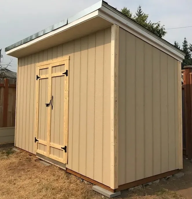Shed built from a 3D mental simulation
